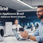 Brazilian living room featuring modern smart appliances and energy-efficient devices.