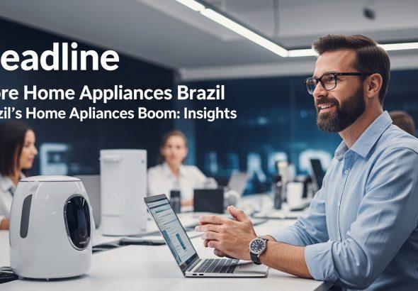 Brazilian living room featuring modern smart appliances and energy-efficient devices.