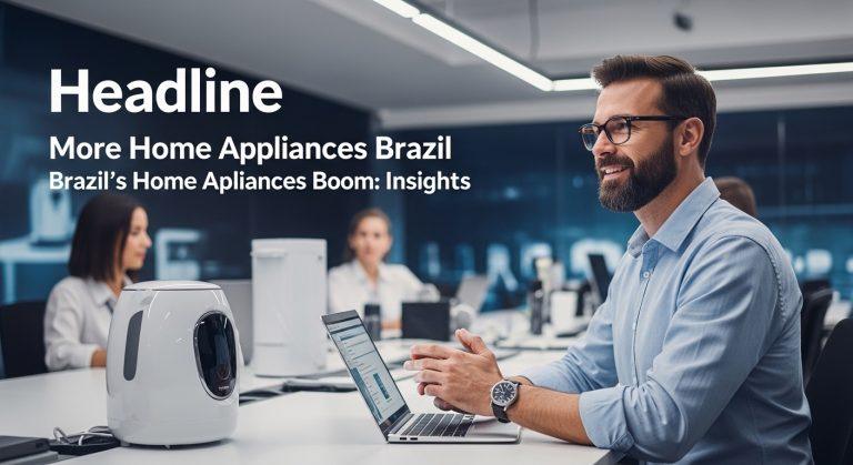 Brazilian living room featuring modern smart appliances and energy-efficient devices.