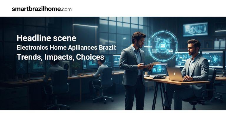 Brazilian kitchen with smart home appliances