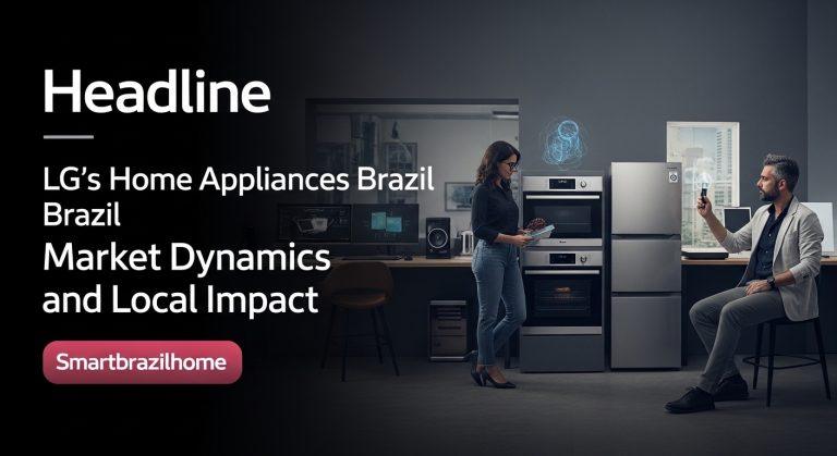 Bright Brazilian kitchen with LG home appliances as centerpiece.